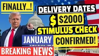 CONFIRMED🔥$2000 Stimulus Checks💰ARRIVING Immediately if?🎉+Social Security FEB Pay📈 SSI,SSDI?✅