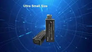 4K HDMI Fiber Extender with SFP Module (LC Port) Mini Fiber Optical Transceiver