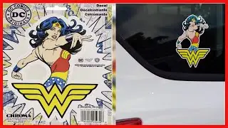 Classic Wonder Woman Decal: Vibrant, Easy to Apply, and Licensed Artwork