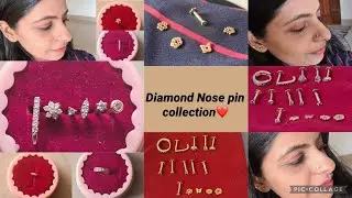 My diamond nose pin collection PART-1 |Diamond factory|Malabar gold & diamonds|Candre by Kalyan|
