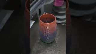 3D Print Timelapse: NOCTIS Oblique 🌑🏺 | Sculptural Modern Vase (Bambu Lab P2S/A1 Combo)