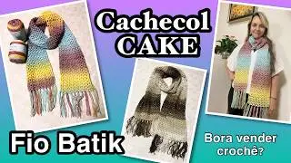 CACHECOL F&Aacute;CIL DE CROCH&Ecirc; PASSO A PASSO INICIANTE 1 NOVELO BATIK FIO CAKE CACHECOL ECON&Ocirc;MICO #croche