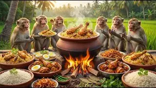 World&rsquo;s Craziest Monkey Chicken Biryani 🍗🔥 | Village Style Cooking