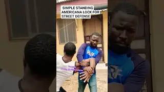 How to Do STANDING AMERICANA lock #shorts #selfdefense #americanbully #martialarts #armlock #punch