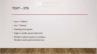 Python programming - Introduction to basic data types  (Lecture 4)