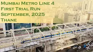 Much Awaited | Mumbai Metro Line 4 | Trial run in Thane