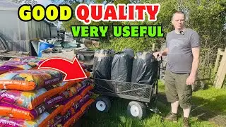 Durable Garden Cart with Removable Sides - Perfect for Gardening, Farming, and Yard Work!