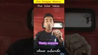 Bollywood Actor Mimicry One dialogue five Actors #shorts