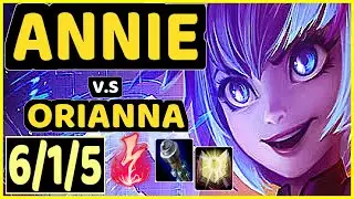 SEBEKX (ANNIE) vs ORIANNA - 6/1/5 KDA MID CHALLENGER GAMEPLAY - EUW