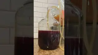 Racking is so satisfying. Cider racked on to cherry juice. #homebrew #homebrewer #homebrewing