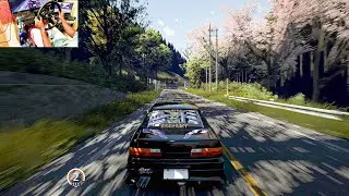 550 BHP Nissan Silvia S13 Drifting Sadamine IDAS &ndash; Assetto Corsa Steering Wheel Gameplay