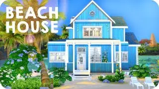 FAMILY BEACH HOUSE | Sims 4 Speed Build