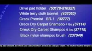 Oreck Orbiter Dry Carpet Cleaning