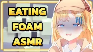 Amelia's Cursed Foam Eating ASMR 【hololive EN】