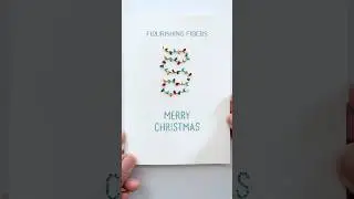 Paper embroidery holiday pattern mash up!