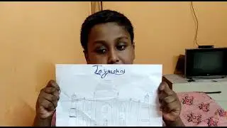 easy lines on Taj Mahal for kids