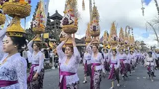 Kintamani Batur| Ribuan Masyarakat ikut Prosesi Mepepada Agung Ngusaba Kedasa Pura Ulun Danu Batur