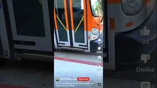 Kierowca autobusu metra w Los Angeles śpi w pracy! 😳 #życiekierowcyautobusu #transportpubliczny
