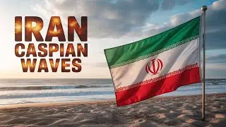 Relaxing Sunset at the Caspian Sea | 4K ASMR Waves from Iran 🌅🌊