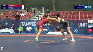 1/8 WW - 48 kg: T. NASIROVA (AZE) df. Z. YETGIL (TUR) by VFA, 12-2