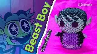 Beast Boy de papel!! Tutorial de Origami 3D | Pekeño 💜
