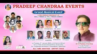 Pradeep Chandraa Events | Grand Musical Event | LIVE