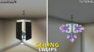 5 Best Ceiling Lights Design Ideas in Minecraft 1.20 Tutorial |Java Edition |Bedrock Edition