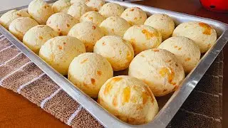 PÃO  DE QUEIJO COM POLVILHO  DOCE- NÃO MURCHA  RECEITA MINEIRA
