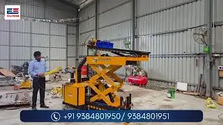 🛠️Special type die loader traction scissor lift🏗️.