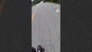 41 mph / 66 kmh 133 mm Z V2 Trotta wheels #downhill  #downhillskateboarding #speed #crazy