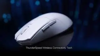Thunderobot Wireless Gaming Mouse, Tri-mode, Leve, Forma Sim&eacute;trica, Tri-mode, Laptop, PC Gamer