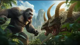 King Kong vs Wolf: Prehistoric Monster Battle from 60 Million Years Ago ft. The Three-Headed Wolf