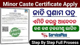 How To Apply SEBC Certificate Online // Caste Certificate Apply in Online Odisha