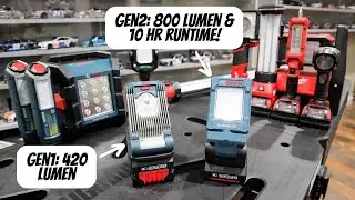 Best Cordless Mechanic Light | Bosch GLI18V-800N 18V Multidirectional LED Worklight