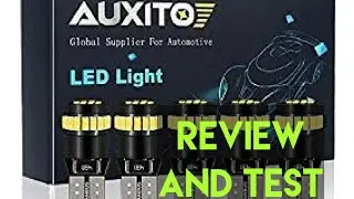 Review for AUXITO 194 LED Light Bulb 6000K White Super Bright 168 2825 W5W T10 Wedge 24-SMD 3014 Chi