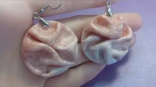 Серьги из полимерной глины в технике мика шифт | Cernit, Mica Shift