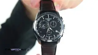 Tissot Gents T Trend Black Leather Chronograph Strap Watch T035 439 16 051 00