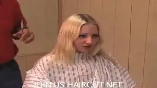BLONDE BEAUTY SUMMER'S HEADSHAVE  DVD 217 NOW SHOWING ON HAIRCUT.NET