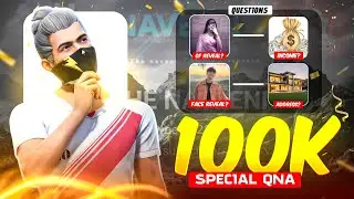 100K Special 1st Q&A Video🥰 THE NAVEEN Face Reveal😍❤️ #freefire #trending #qna