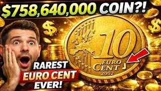 INSANE RARE 10 Euro Cent (2002 J Hamburg) Worth $758,640,000?! | Old Coins Valuation!