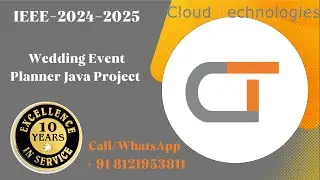 Wedding Event Planner Java Project | Cloud Technologies | IEEE Projects Hyderabad | Ameerpet