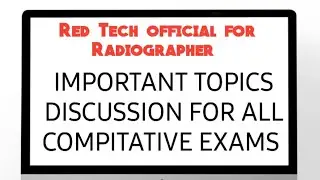 Radiographer Live Stream important topic discusiion for all exam RRB || KGMU || AIIMS CRE || DSSSB 