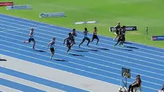 Ht1. 100m U15 Men, Australian Junior Championships, QSAC 13 April 2023