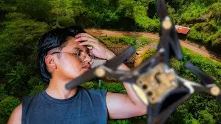 Choqu&eacute; mi Drone contra un cable ! 😭😱