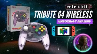Retro-Bit Tribute 64 Wireless: Unboxing + An&aacute;lisis Nintendo Switch