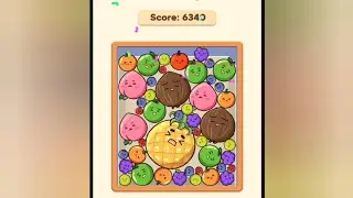 Fruit merge high score 6340 #fruitmerge #blockblastwithfsq #highscore #score6340