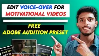 How to edit audio for voiceover of motivational videos in adobe audition