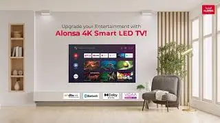 Level up your entertainment with Alonsa 4K Smart LED TV. 📺✨ #AlonsaExperience #4KEntertainment