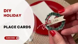 How to Make Miniature Wreath Place Cards for Your Holiday Table