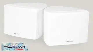 Rockville Pair Cube White 3.5